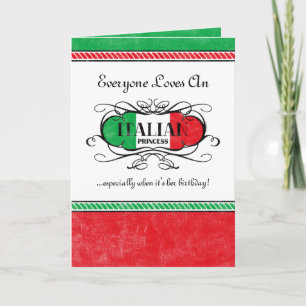 Italiaanse prinses persoonlijke kaart