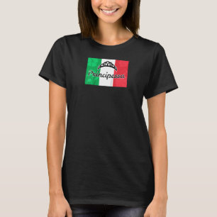Italiaanse prinses Principessa Italië Flag Proud H T-shirt