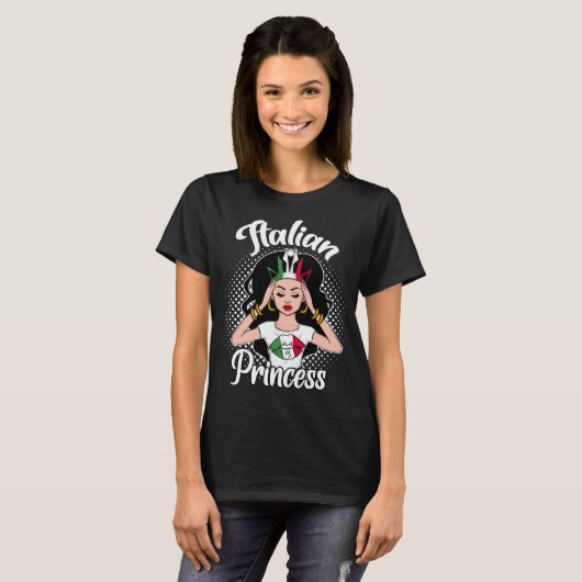 Italiaanse prinses t-shirt (Voorkant volledig)