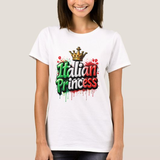 Italiaanse Prinses Tri-Blend T-shirt (Voorkant)