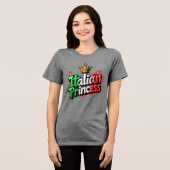 Italiaanse Prinses Tri-Blend T-shirt (Voorkant volledig)