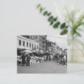 Italiaanse pushcart Market, Bronx: 1940 Briefkaart (Staand voorkant)