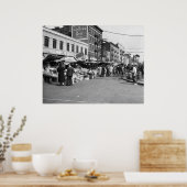Italiaanse Pushcart Market, Bronx: 1940 Poster (Keuken)