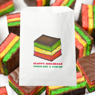 Italiaanse Rainbow Seven 7 Layer Kerstkoekje Bedankzakje