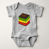 Italiaanse Rainbow Seven 7 Layer Kerstkoekje Romper (Voorkant)