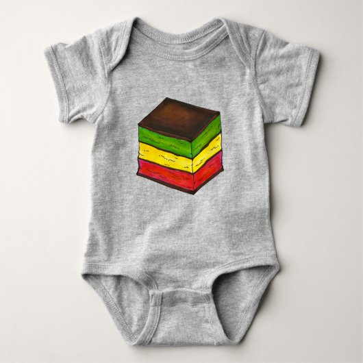Italiaanse Rainbow Seven 7 Layer Kerstkoekje Romper (Voorkant)