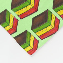 Italiaanse Rainbow Seven Layer Cookie Kerstmis Fleece Deken