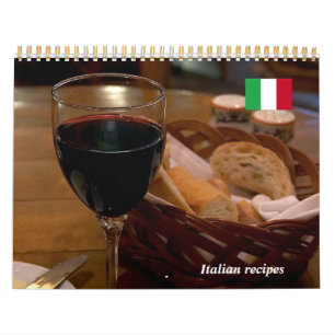Italiaanse receptenkalender kalender