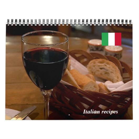 Italiaanse receptenkalender kalender (Hoes)