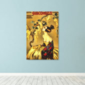 Italiaanse reclame voor wijn Canvas Afdruk (Insitu (Houten vloer))