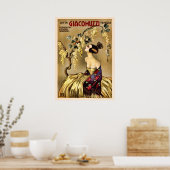  Italiaanse reclame voor wijn Poster (Keuken)