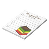Italiaanse regenboog zeven 7-laagcookiebakkerij notitieblok (Linkerzijde)