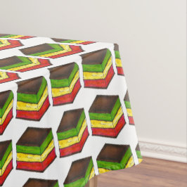 Italiaanse regenboog zeven 7-laagcookiebakkerij tafelkleed