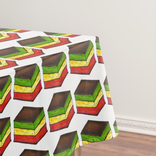 Italiaanse regenboog zeven 7-laagcookiebakkerij tafelkleed (Voorbeeld)