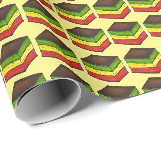 Italiaanse regenboog zeven 7-laagse koekjes met ke cadeaupapier (Rol Hoek)