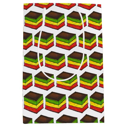 Italiaanse Regenboog Zeven Laag Kerstkoekjes Medium Cadeauzakje (Voorkant)