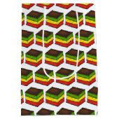 Italiaanse Regenboog Zeven Laag Kerstkoekjes Medium Cadeauzakje (Achterkant)