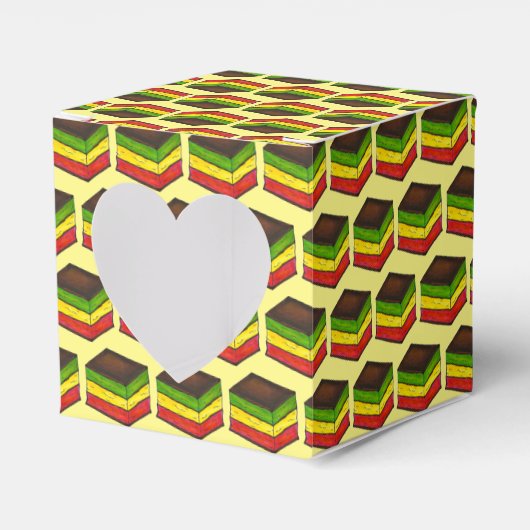 Italiaanse regenboog zevenlaagse kerstkoekjes bedankdoosjes (Voorkant Zijde)