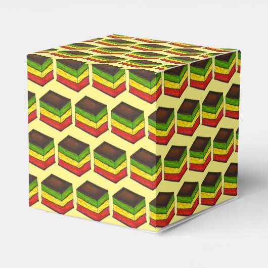 Italiaanse regenboog zevenlaagse kerstkoekjes bedankdoosjes (Achterkant)