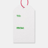 Italiaanse regenboog zevenlaagse kerstkoekjes cadeaulabel