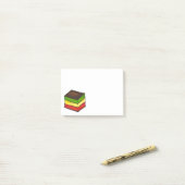 Italiaanse Regenbooglamp met 7-laagse kerstkoekjes Post-it® Notes (Op bureau)