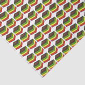 Italiaanse Regenboogzeven laagje Tricolor Flag Coo Tissuepapier (Detail)