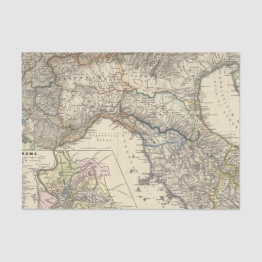 Italiaanse regio's IIXI Tissuepapier (Voorkant)