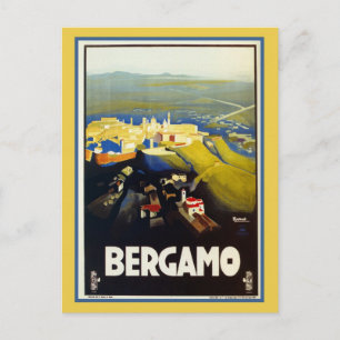  Italiaanse reis Bergamo uit 1920 Briefkaart
