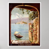 Italiaanse reis Lago d'Orta uit 1920 Poster (Voorkant)