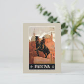 Italiaanse reis Padua Padova Briefkaart (Staand voorkant)