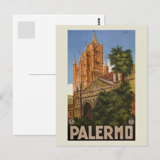  Italiaanse reis Palermo Sicilië Briefkaart (Voorkant / Achterkant)