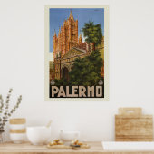  Italiaanse reis Palermo Sicilië Poster (Keuken)
