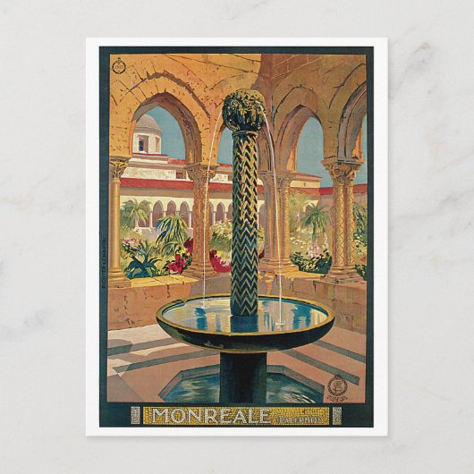 Italiaanse reis uit de jaren 20 Briefkaart (Voorkant)