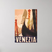 -Italiaanse reisbureau Venezia Canvas Afdruk (Voorkant)