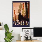 -Italiaanse reisbureau Venezia Poster (Thuiskantoor)