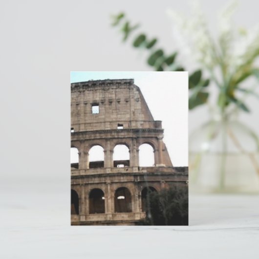 Italiaanse reisfoto Colosseum Briefkaart (Staand voorkant)