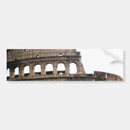 Italiaanse reisfoto Colosseum Bumpersticker (Voorkant)