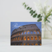 Italiaanse reisfoto Colosseum Rome Briefkaart (Staand voorkant)