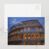 Italiaanse reisfoto Colosseum Rome Briefkaart (Voorkant / Achterkant)