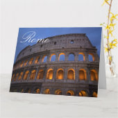 Italiaanse reisfoto Colosseum Rome Kaart (Gele Bloem)