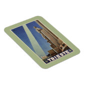  Italiaanse reisposter Art Deco Trieste Magneet (Rechterzijde)