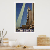 Italiaanse reisposter Art Deco Trieste Poster (Keuken)