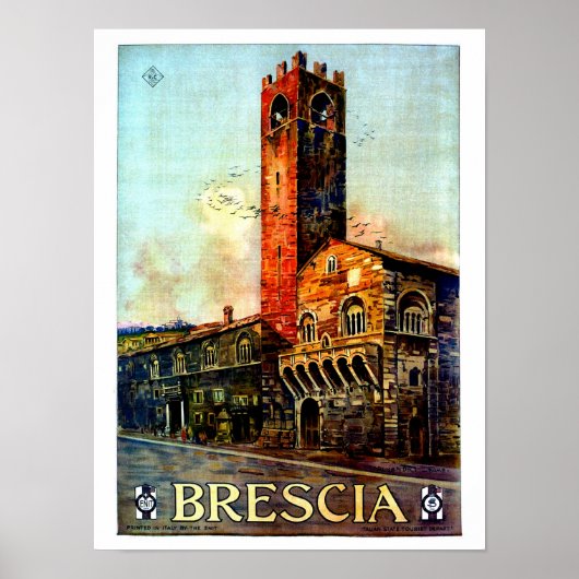Italiaanse reisposter Brescia Poster (Voorkant)