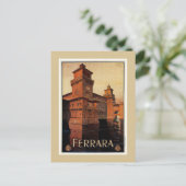  Italiaanse reisposter Ferrara Briefkaart (Staand voorkant)