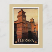  Italiaanse reisposter Ferrara Briefkaart (Voorkant)