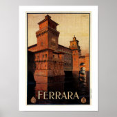 Italiaanse reisposter Ferrara Poster (Voorkant)