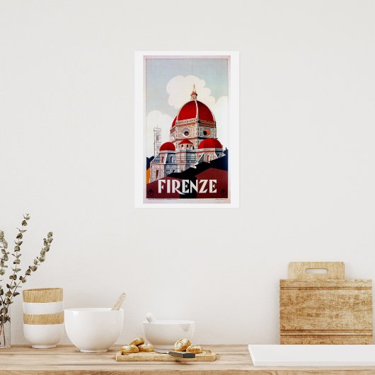  Italiaanse reisposter Florence Poster (Keuken)
