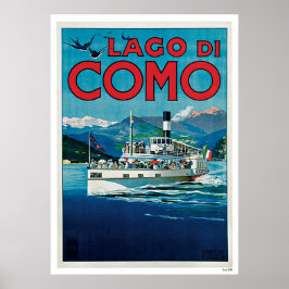  Italiaanse reisposter "Lago di Como" Poster