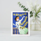  Italiaanse reisposter Livorno strand en Briefkaart (Staand voorkant)