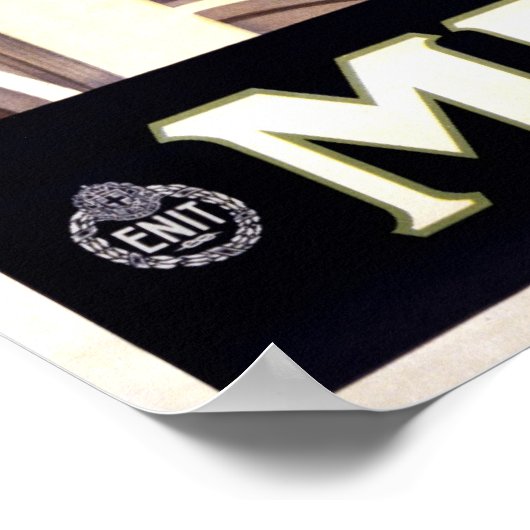 Italiaanse reisposter Milaan 1920 Poster (Hoek)